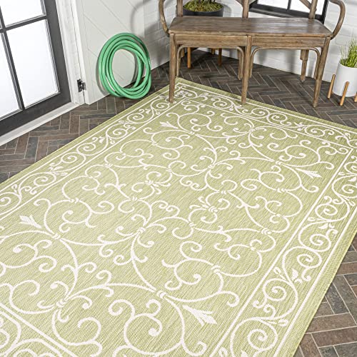 JONATHAN Y SMB106B-3 Charleston Vintage Filigree Textured Weave Indoor/Outdoor Red/Beige 3 ft. x 5 ft. Area-Rug, Classic,Easy-Cleaning,HighTraffic,LivingRoom,Backyard, Non Shedding