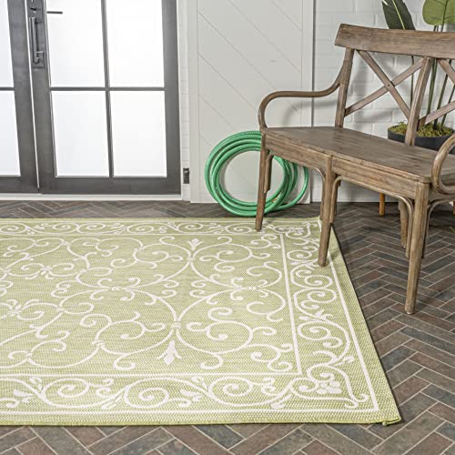 JONATHAN Y SMB106B-3 Charleston Vintage Filigree Textured Weave Indoor/Outdoor Red/Beige 3 ft. x 5 ft. Area-Rug, Classic,Easy-Cleaning,HighTraffic,LivingRoom,Backyard, Non Shedding