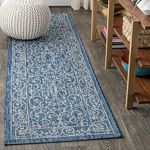 JONATHAN Y SMB106B-3 Charleston Vintage Filigree Textured Weave Indoor/Outdoor Red/Beige 3 ft. x 5 ft. Area-Rug, Classic,Easy-Cleaning,HighTraffic,LivingRoom,Backyard, Non Shedding