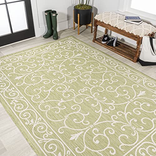 JONATHAN Y SMB106B-3 Charleston Vintage Filigree Textured Weave Indoor/Outdoor Red/Beige 3 ft. x 5 ft. Area-Rug, Classic,Easy-Cleaning,HighTraffic,LivingRoom,Backyard, Non Shedding