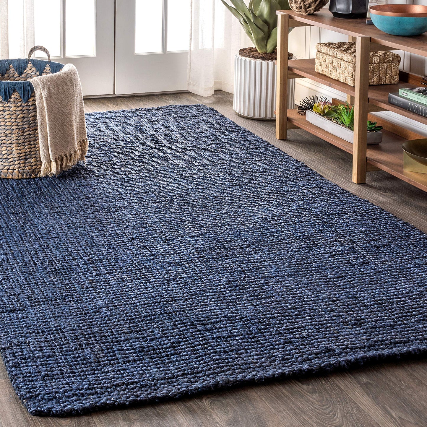 JONATHAN Y NRF102A-3 Pata Hand Woven Chunky Jute Indoor Area -rug Bohemian Farmhouse Easy -cleaning Bedroom Kitchen Living Room Non Shedding, 3 ft x 5 ft, Natural Color