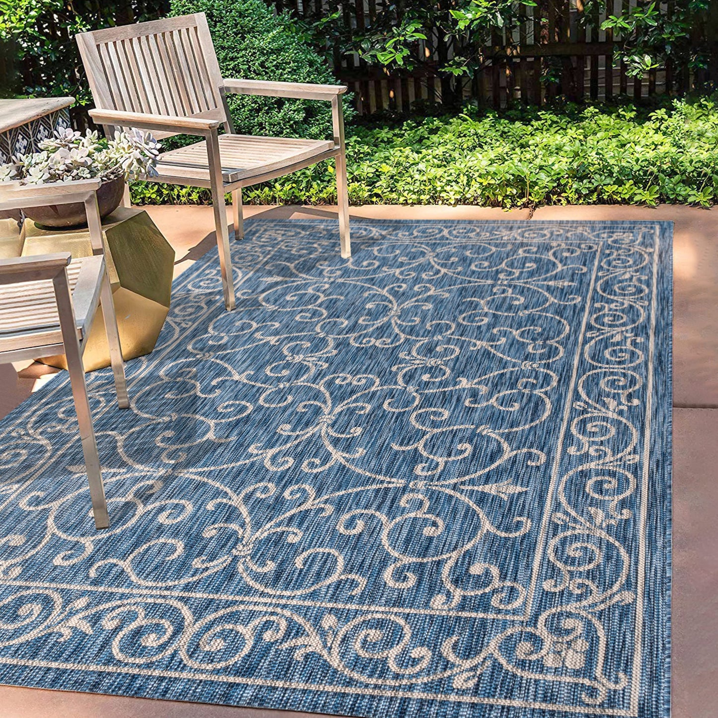 JONATHAN Y SMB106B-3 Charleston Vintage Filigree Textured Weave Indoor/Outdoor Red/Beige 3 ft. x 5 ft. Area-Rug, Classic,Easy-Cleaning,HighTraffic,LivingRoom,Backyard, Non Shedding