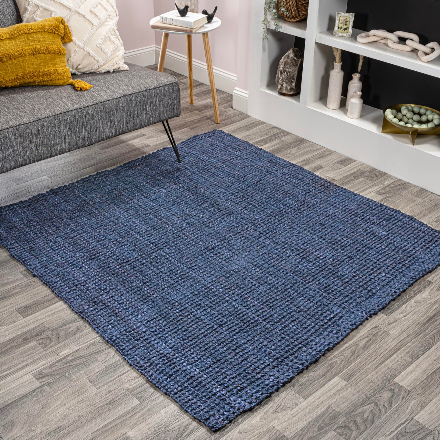 JONATHAN Y NRF102A-3 Pata Hand Woven Chunky Jute Indoor Area -rug Bohemian Farmhouse Easy -cleaning Bedroom Kitchen Living Room Non Shedding, 3 ft x 5 ft, Natural Color